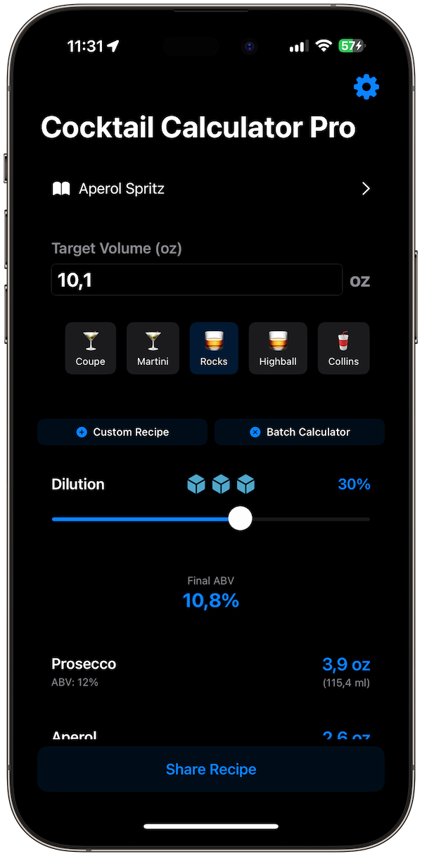 cocktail-calculator screenshot 3
